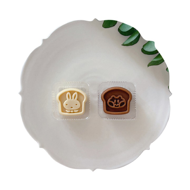 Toast Rabbit And Squirrel Pattern Mooncake Mold