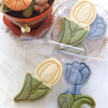 Tulip Flower Pattern Cookie Mold