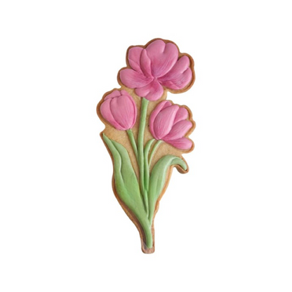 Tulip Pattern Frosting Cookie Embosser Mold