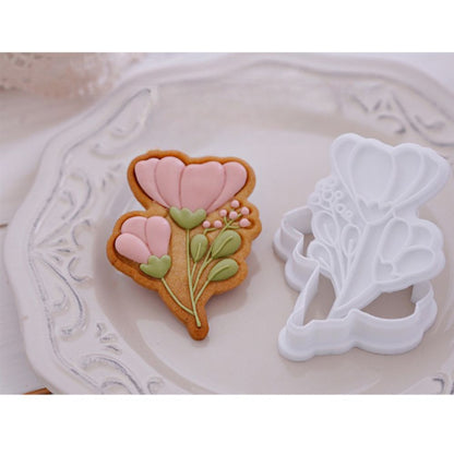 Tulip Shaped Frosted Biscuit Mold