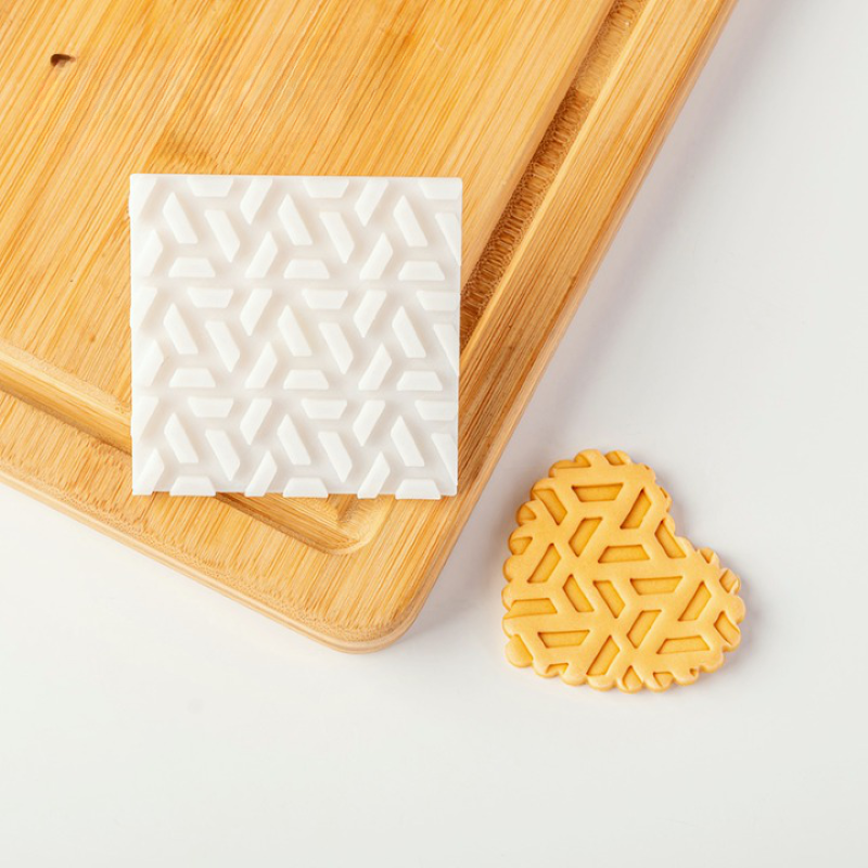 Waffle Texture Geometric Pattern Biscuit Mold