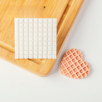 Waffle Texture Geometric Pattern Biscuit Mold