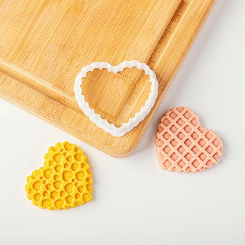 Waffle Texture Geometric Pattern Biscuit Mold