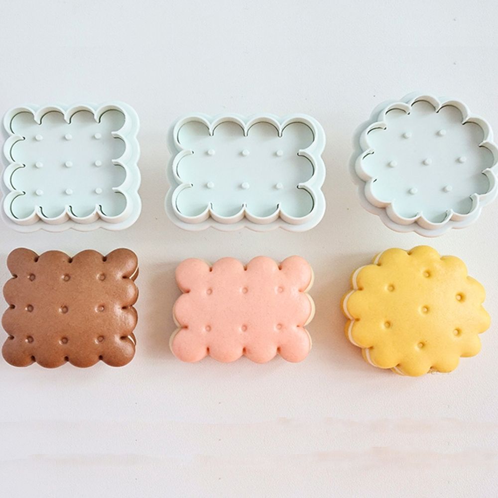 Wavy Geometric Biscuit Mold