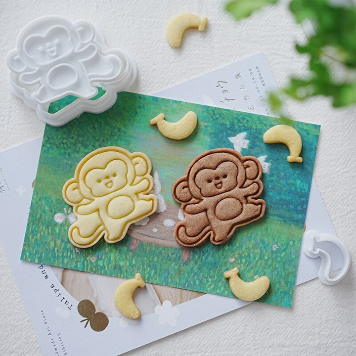 Banana And Animal Shape Biscuit Mold