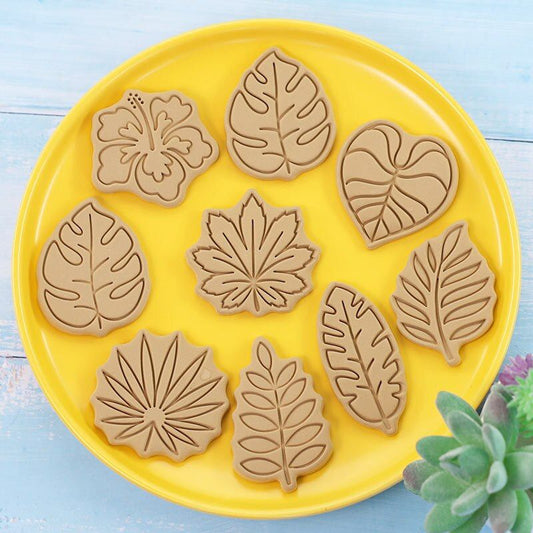 8 Pieces Leaf Cookie Mold