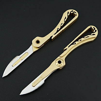 Brass Key Chain With Portable Tool