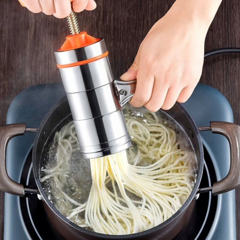 Manual Press Pasta Machine Crank Cutter