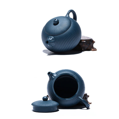 Azure Clay Kettle Teapot