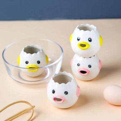 Creative Ceramic Egg White Yolk Separator