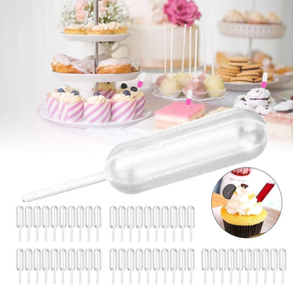 50Pcs Ice Cream Jelly Milkshake Straw