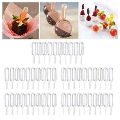 50Pcs Ice Cream Jelly Milkshake Straw