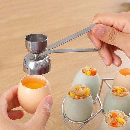 Stainless Steel Egg Scissors Double-Sided Egg Opener