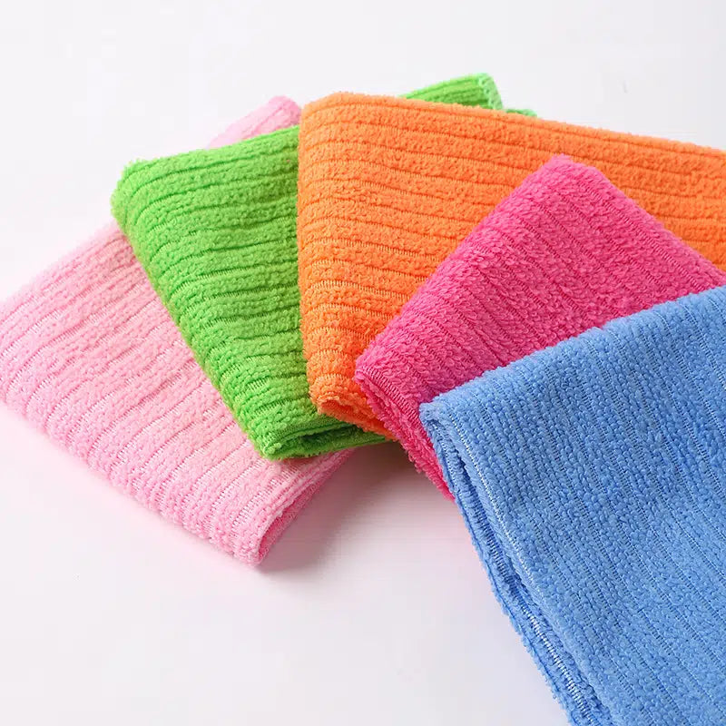 Multicolor Microfiber Cleaning Towels