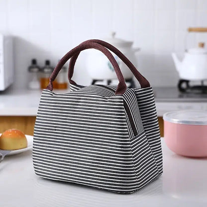 Trumpet Striped Pattern Lunch Bag