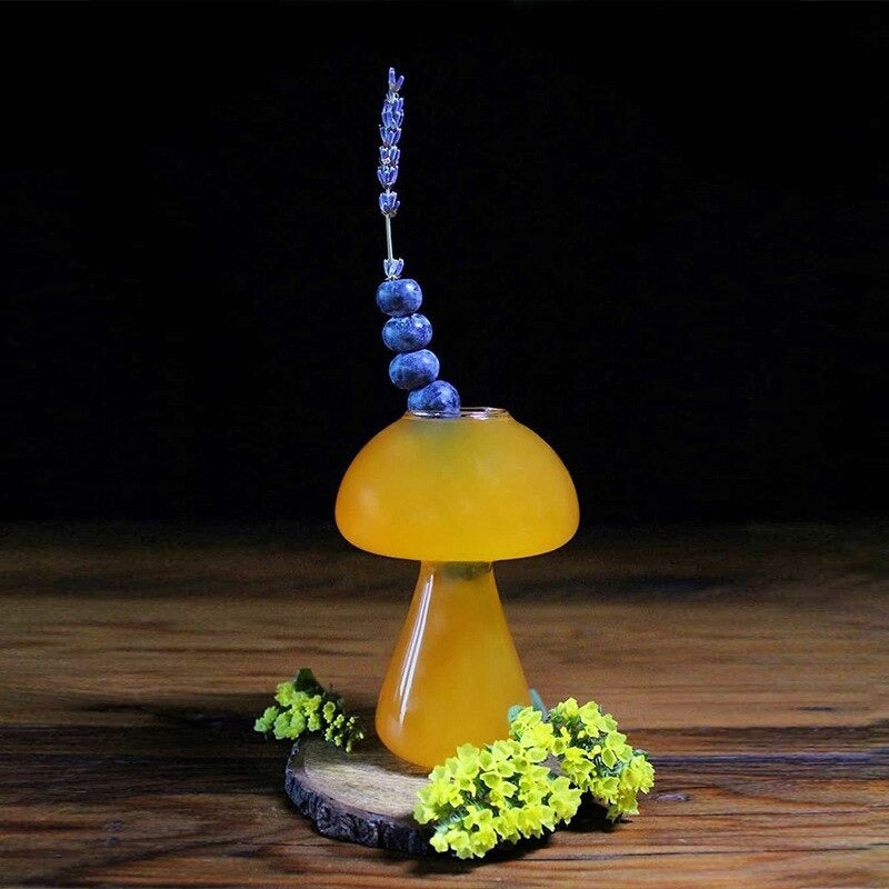 Mushroom Design Glass