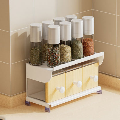 Wall Mount Spice Rack Organizer