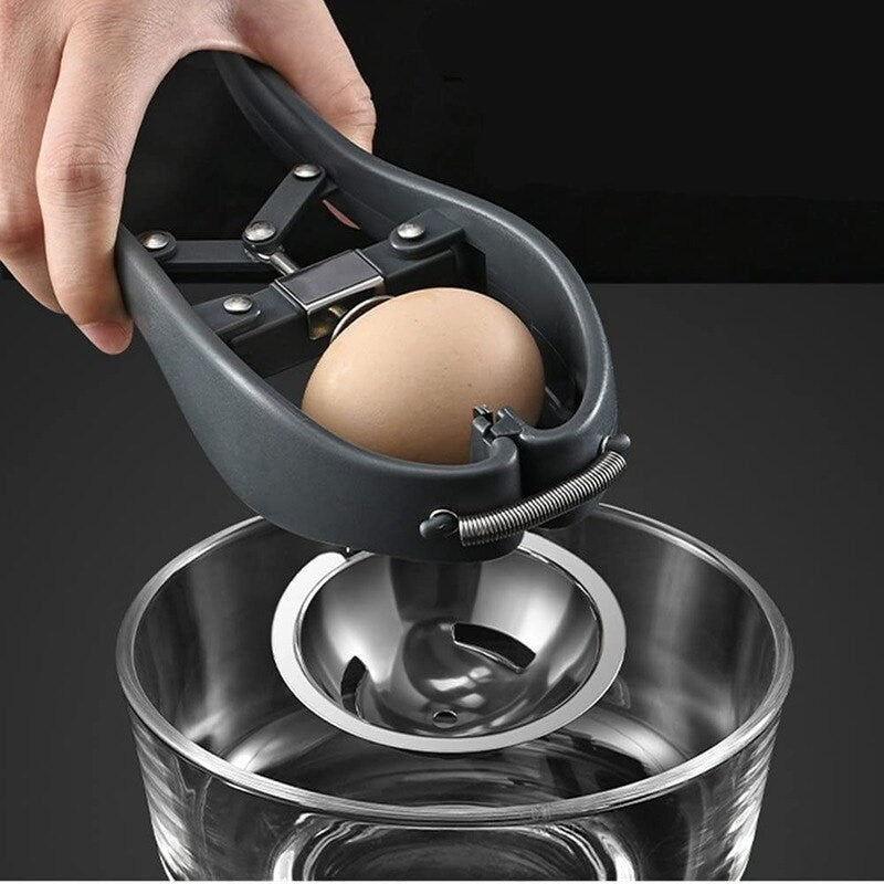 Handheld Egg Opener With Egg Yolk White Separator