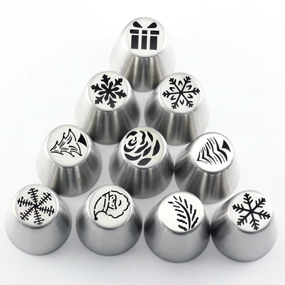 14 Piece Russian Tulip Icing Nozzles Set