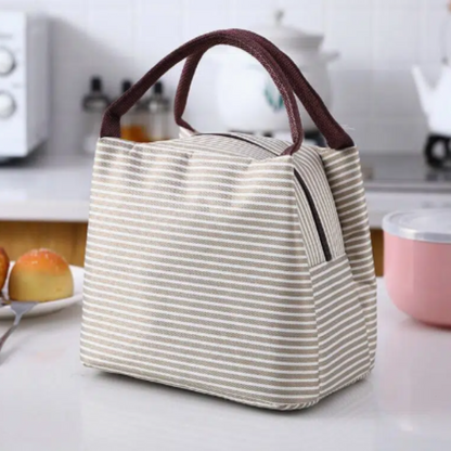 Trumpet Striped Pattern Lunch Bag