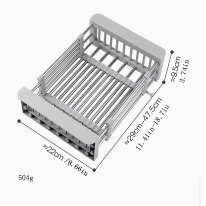 Stainless Steel Kitchen Basket Drain Rack