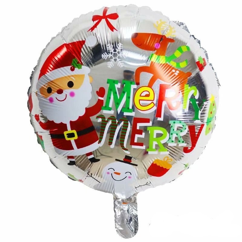 Merry Christmas Ballons Decoratives