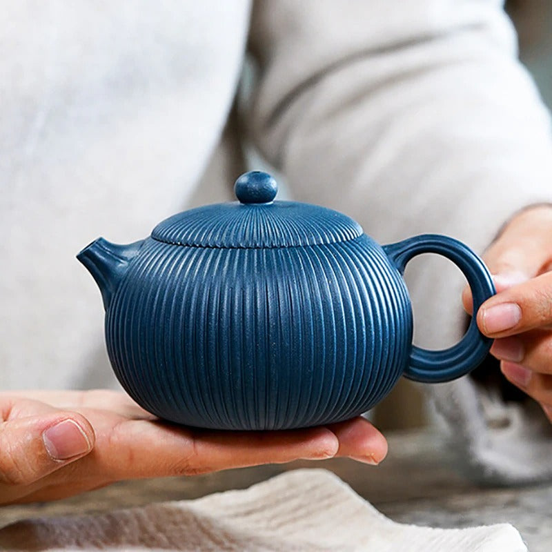 Azure Clay Kettle Teapot