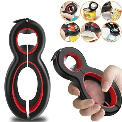 6 In 1 Multi-Purpose Bottle Opener