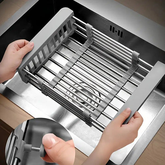 Stainless Steel Kitchen Basket Drain Rack