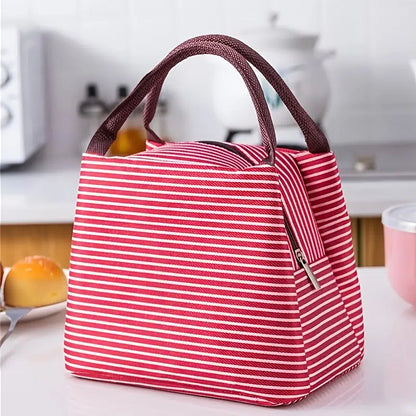 Trumpet Striped Pattern Lunch Bag