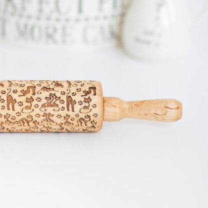 Cats Embossed Rolling Pin