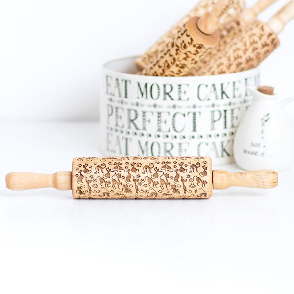 Cats Embossed Rolling Pin