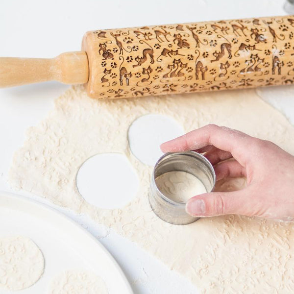 Cats Embossed Rolling Pin