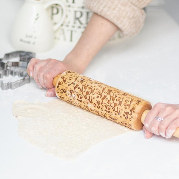 Cats Embossed Rolling Pin