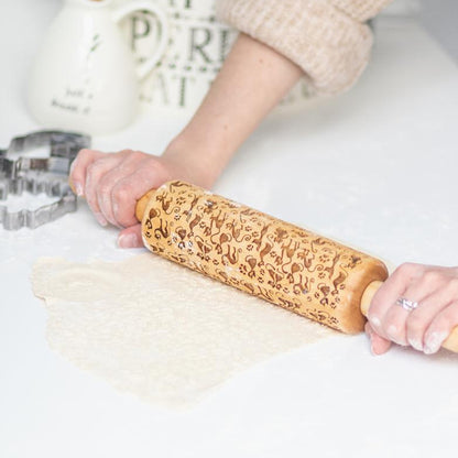 Cats Embossed Rolling Pin