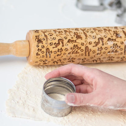 Cats Embossed Rolling Pin