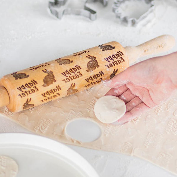 Happy Easter Patterned Rolling Pin