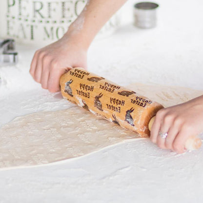 Happy Easter Patterned Rolling Pin