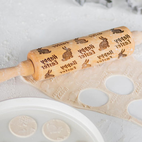 Happy Easter Patterned Rolling Pin