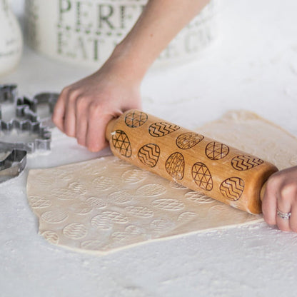 Easter Egg Patterned Rolling Pin