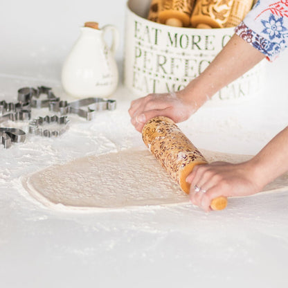 Easter Flower Patterned Rolling Pin