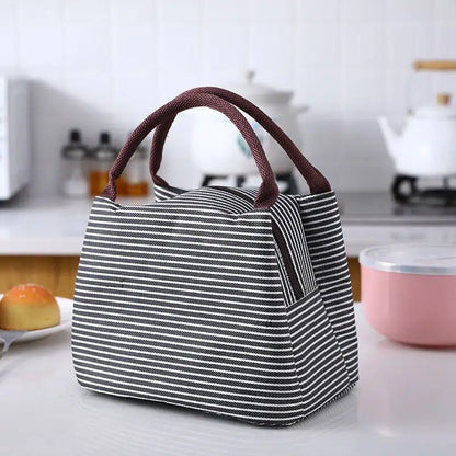 Trumpet Striped Pattern Lunch Bag