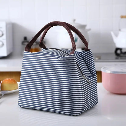 Trumpet Striped Pattern Lunch Bag