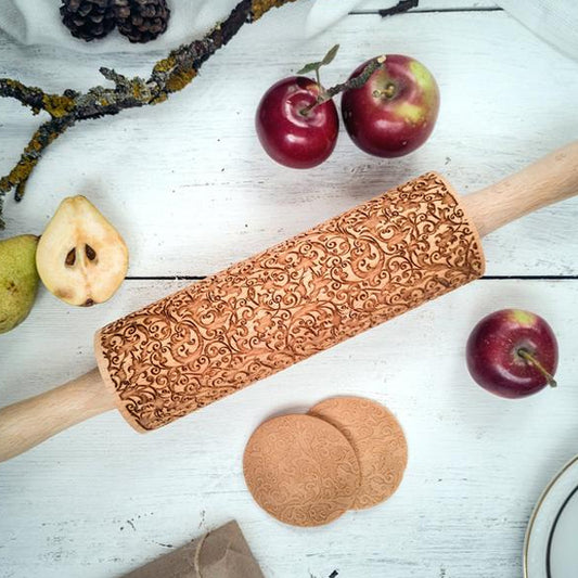 Floral Patterned Rolling Pin