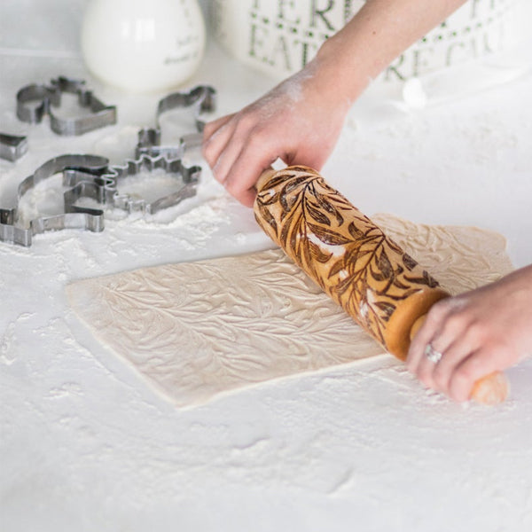 Leaves Patterned Rolling Pin