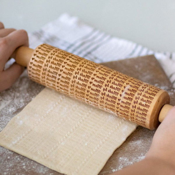 Made by Mom Patterned Rolling Pin