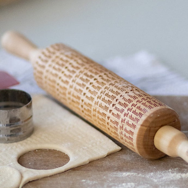 Made by Mom Patterned Rolling Pin