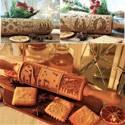 Wooden Engraved Rolling Tool