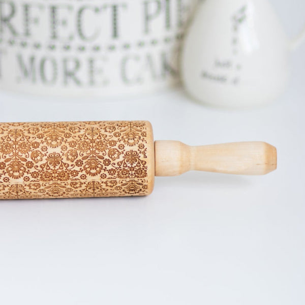 Polish Folk Flower Rolling Pin