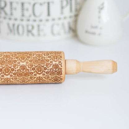 Polish Folk Flower Rolling Pin